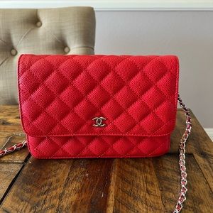 Quilted Red Chanel Bag